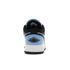 Подростковые Jordan 1 Low University Blue Black (GS)
