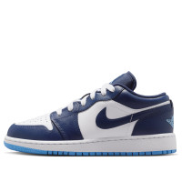 Подростковые Jordan 1 Low Midnight Navy University Blue (GS)