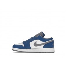 Подростковые Jordan 1 Low True Blue (GS)