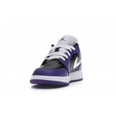 Подростковые Jordan 1 Low Court Purple Black (GS)