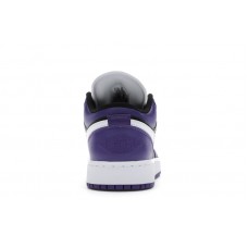 Подростковые Jordan 1 Low Court Purple Black (GS)