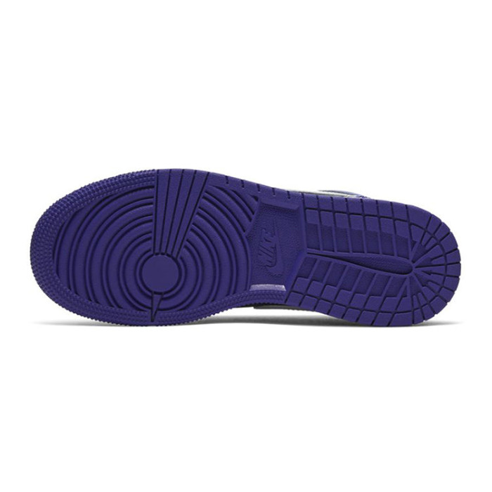 Air Jordan 1 Low GS Black Court Purple - подростковая сетка размеров Air Jordan 1 Low GS Black Court Purple - подростковая сетка размеров