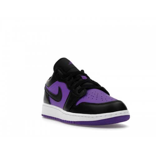 Air Jordan 1 Low GS Purple Venom - подростковая сетка размеров