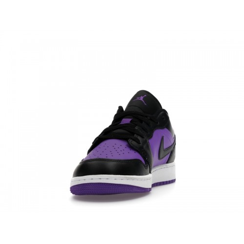 Air Jordan 1 Low GS Purple Venom - подростковая сетка размеров
