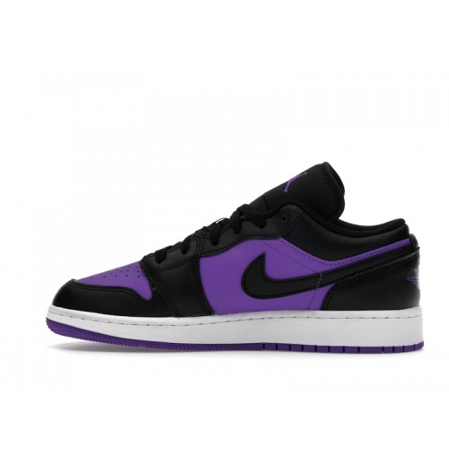Air Jordan 1 Low GS Purple Venom - подростковая сетка размеров