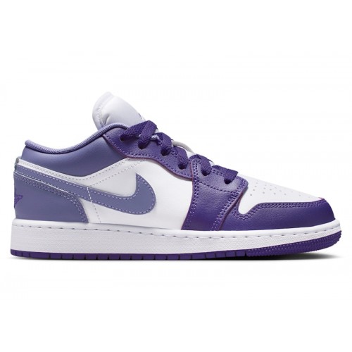 Air Jordan 1 Low GS Dusty Amethyst - подростковая сетка размеров