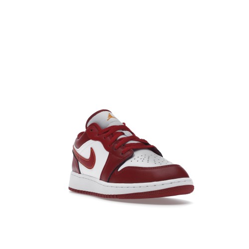 Кроссы Jordan 1 Low Cardinal Red (GS) - Подростковая сетка размеров