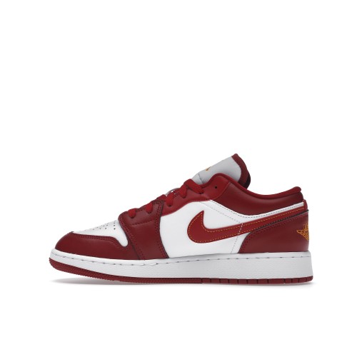 Кроссы Jordan 1 Low Cardinal Red (GS) - Подростковая сетка размеров