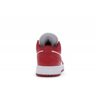 Подростковые Jordan 1 Low Gym Red White (GS)
