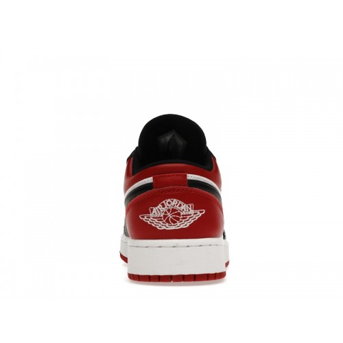 Кроссы Jordan 1 Low Bred Toe (GS) - подростковая сетка размеров