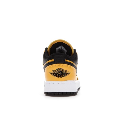 Кроссы Jordan 1 Low University Gold Black (GS) - подростковая сетка размеров