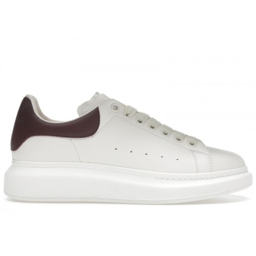 Alexander McQueen Oversized Off-White Bordeaux - мужская сетка размеров
