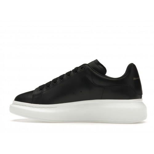 Кроссы Alexander McQueen Oversized Black White Sole - мужская сетка размеров