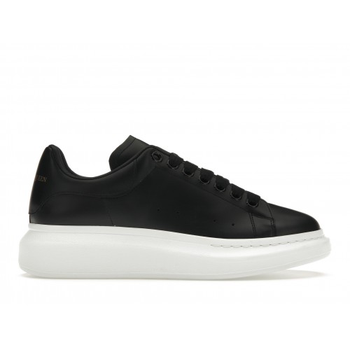 Кроссы Alexander McQueen Oversized Black White Sole - мужская сетка размеров