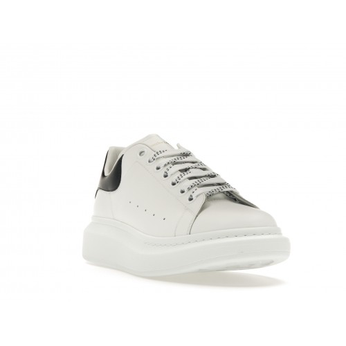 Кроссы Alexander McQueen Oversized White Black - мужская сетка размеров