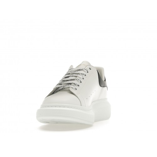 Кроссы Alexander McQueen Oversized White Black - мужская сетка размеров