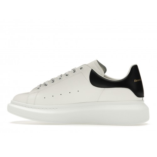 Кроссы Alexander McQueen Oversized White Black - мужская сетка размеров