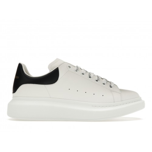 Кроссы Alexander McQueen Oversized White Black - мужская сетка размеров