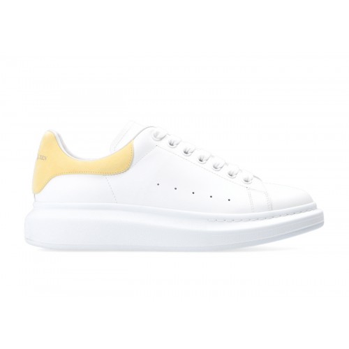 Кроссы Alexander McQueen Oversized White Yellow - мужская сетка размеров