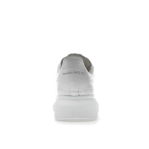Кроссы Alexander McQueen Oversized White White Croc - мужская сетка размеров