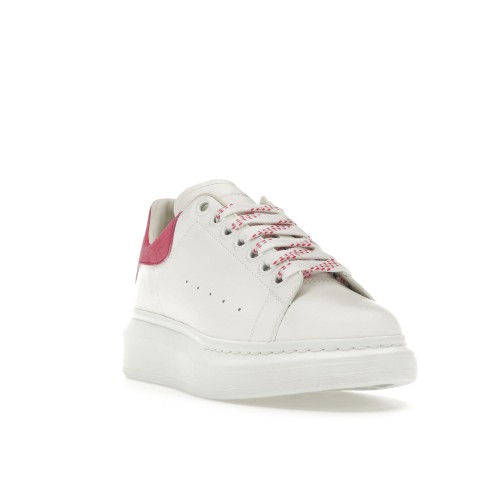 Кроссы Alexander McQueen Oversized White Peony Pink (W) - женская сетка размеров
