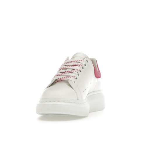 Кроссы Alexander McQueen Oversized White Peony Pink (W) - женская сетка размеров