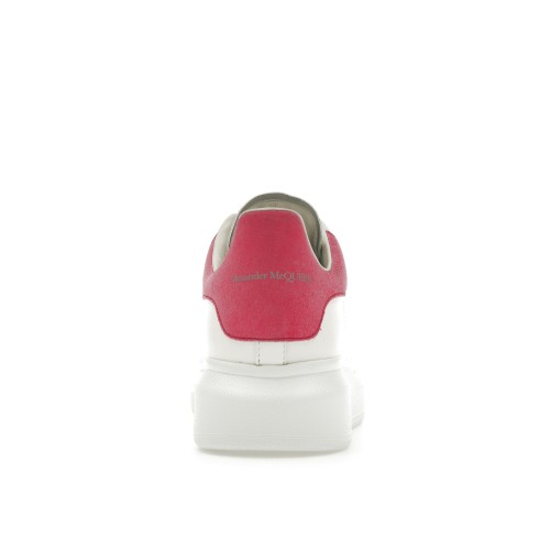 Кроссы Alexander McQueen Oversized White Peony Pink (W) - женская сетка размеров