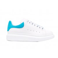 Женские кроссовки Alexander McQueen Oversized White Bright Blue (W)