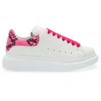 Женские кроссовки Alexander McQueen Oversized Pink Snake Print (W)