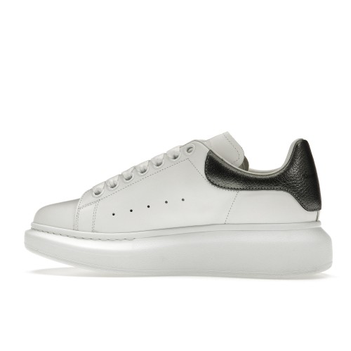Кроссы Alexander McQueen Oversized White Metallic - мужская сетка размеров