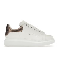 Женские кроссовки Alexander McQueen Oversized White Rose Gold (W)