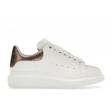 Женские кроссовки Alexander McQueen Oversized White Rose Gold (W)