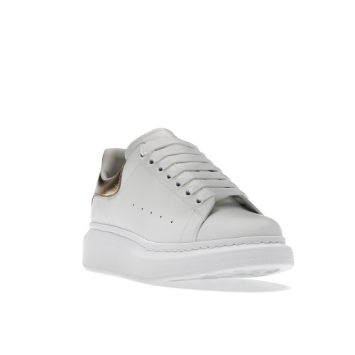 Кроссы Alexander McQueen Oversized Light Gold (W) - женская сетка размеров