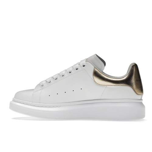 Кроссы Alexander McQueen Oversized Light Gold (W) - женская сетка размеров