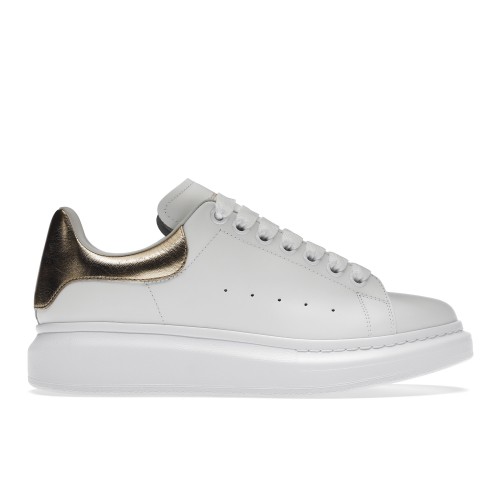 Кроссы Alexander McQueen Oversized Light Gold (W) - женская сетка размеров