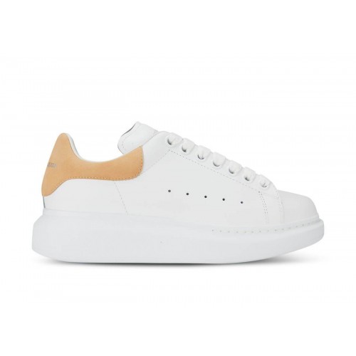 Кроссы Alexander McQueen Oversized White Beige (W) - женская сетка размеров