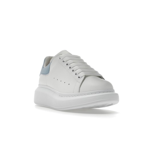 Кроссы Alexander McQueen Oversized White Grey Blue (W) - женская сетка размеров