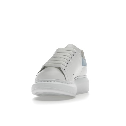 Кроссы Alexander McQueen Oversized White Grey Blue (W) - женская сетка размеров