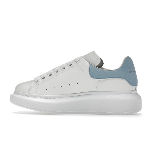 Кроссы Alexander McQueen Oversized White Grey Blue (W) - женская сетка размеров