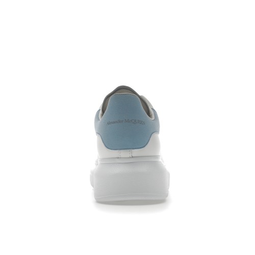 Кроссы Alexander McQueen Oversized White Grey Blue (W) - женская сетка размеров