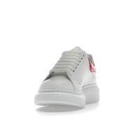 Женские кроссовки Alexander McQueen Oversized Patent Pink Embossed Croco (W)