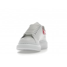 Женские кроссовки Alexander McQueen Oversized Patent Pink Embossed Croco (W)