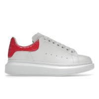 Женские кроссовки Alexander McQueen Oversized Patent Pink Embossed Croco (W)