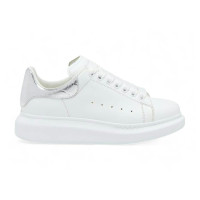 Женские Alexander McQueen Oversized White Silver Croc (W)