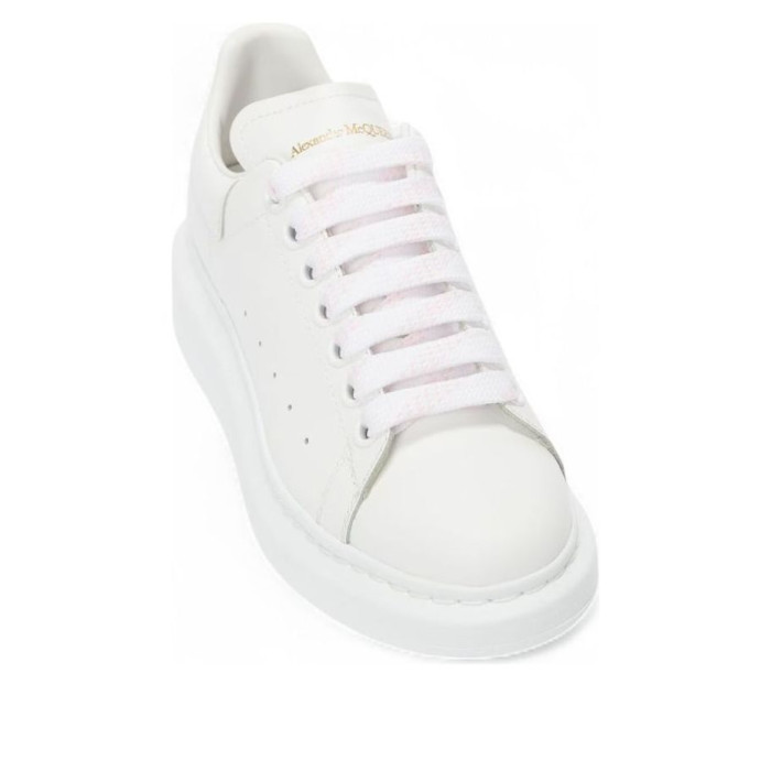 Alexander McQueen Wmns Oversized Sneaker White Pink Laces - женская сетка размеров Alexander McQueen Wmns Oversized Sneaker White Pink Laces - женская сетка размеров