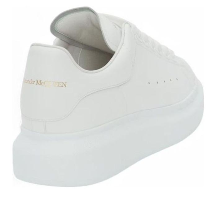 Alexander McQueen Wmns Oversized Sneaker White Pink Laces - женская сетка размеров Alexander McQueen Wmns Oversized Sneaker White Pink Laces - женская сетка размеров