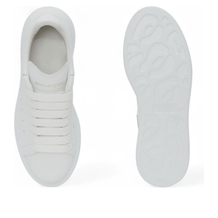 Alexander McQueen Wmns Oversized Sneaker White Pink Laces - женская сетка размеров Alexander McQueen Wmns Oversized Sneaker White Pink Laces - женская сетка размеров