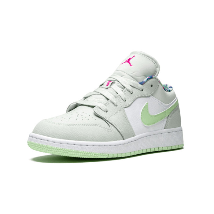 Air Jordan 1 Low GS Barely Grey Spruce - подростковая сетка размеров Air Jordan 1 Low GS Barely Grey Spruce - подростковая сетка размеров