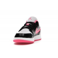 Подростковые Jordan 1 Low Black White Hyper Pink (GS)