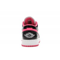 Подростковые Jordan 1 Low Black White Hyper Pink (GS)